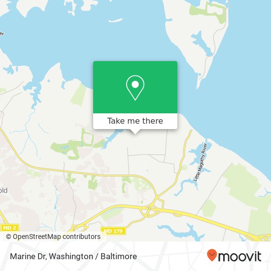 Marine Dr, Annapolis, MD 21409 map