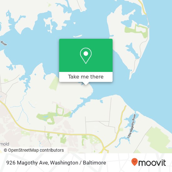 Mapa de 926 Magothy Ave, Arnold, MD 21012