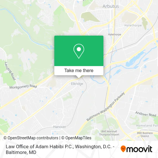 Mapa de Law Office of Adam Habibi P.C.