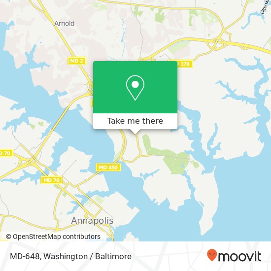 Mapa de MD-648, Annapolis, MD 21409