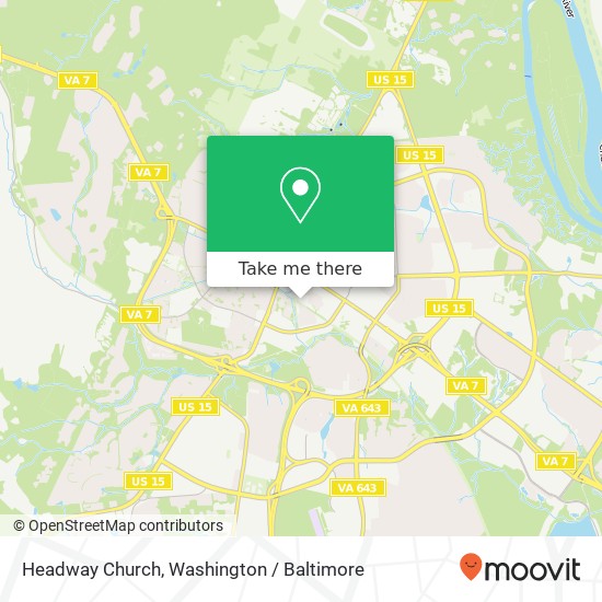 Mapa de Headway Church, 215 Depot Ct SE