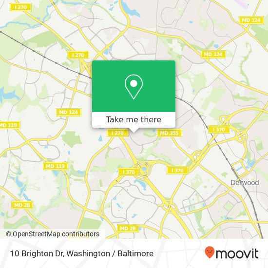 Mapa de 10 Brighton Dr, Gaithersburg, MD 20877