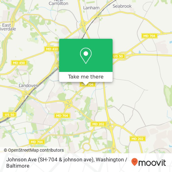Johnson Ave (SH-704 & johnson ave), Glenarden, MD 20706 map