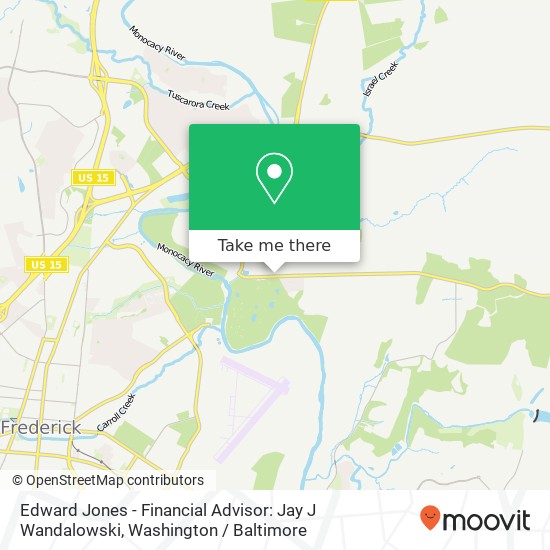 Mapa de Edward Jones - Financial Advisor: Jay J Wandalowski, 8420 Gas House Pike