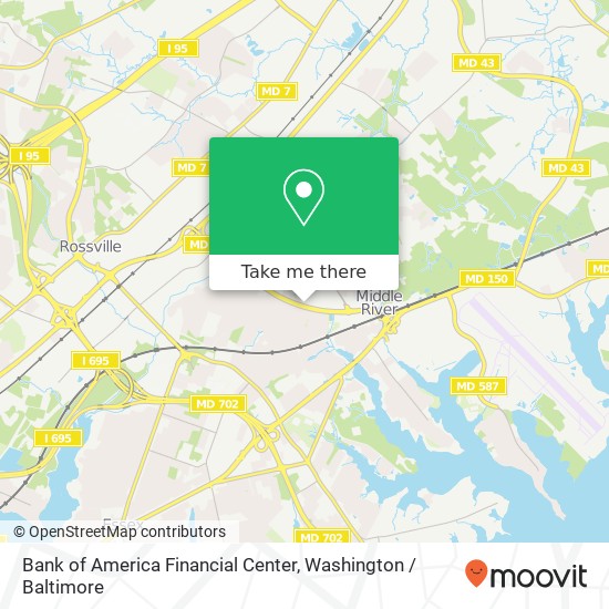 Bank of America Financial Center, 1203 Windlass Dr map