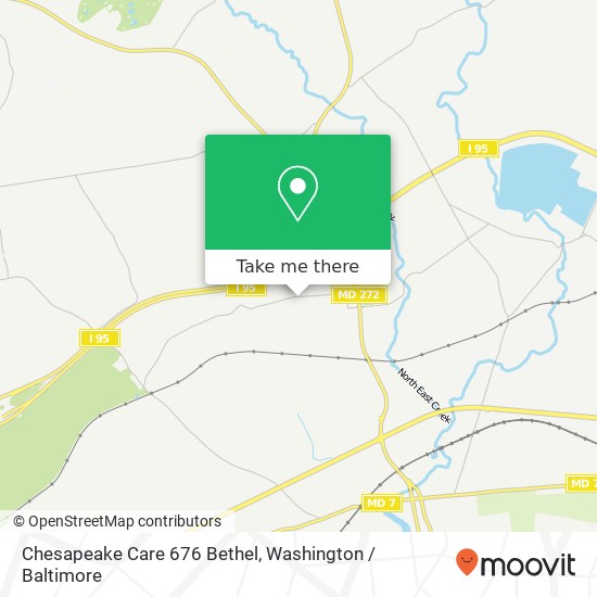 Mapa de Chesapeake Care 676 Bethel, 676 Bethel Church Rd