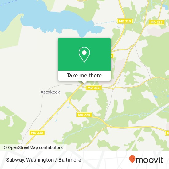 Mapa de Subway, 15789 Livingston Rd