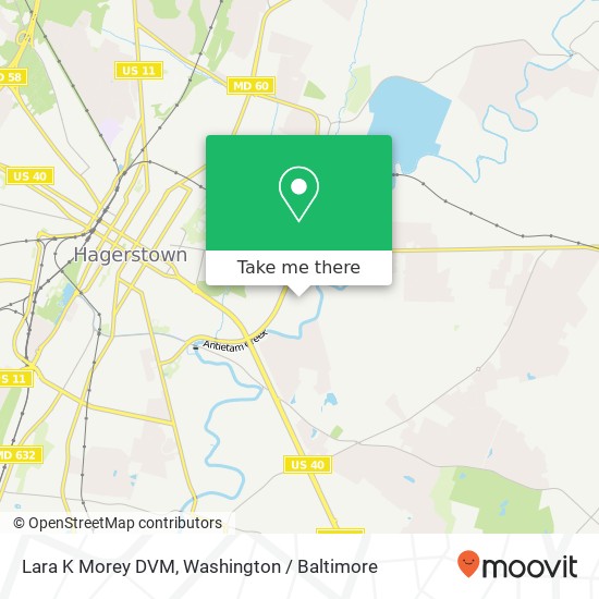 Mapa de Lara K Morey DVM, 1125 Professional Ct