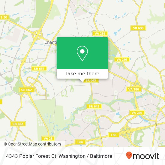 4343 Poplar Forest Ct, Chantilly, VA 20151 map