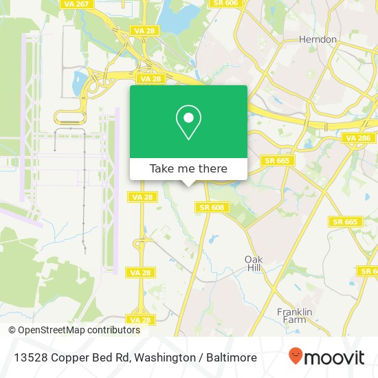 13528 Copper Bed Rd, Herndon, VA 20171 map