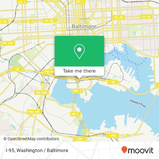 I-95, Baltimore, MD 21230 map