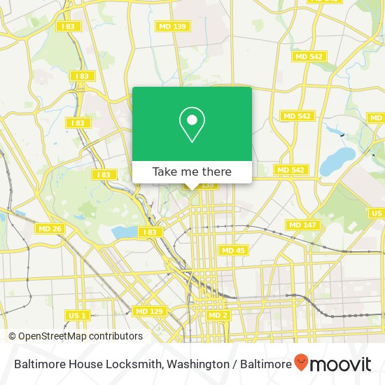 Mapa de Baltimore House Locksmith, 10 Art Museum Dr