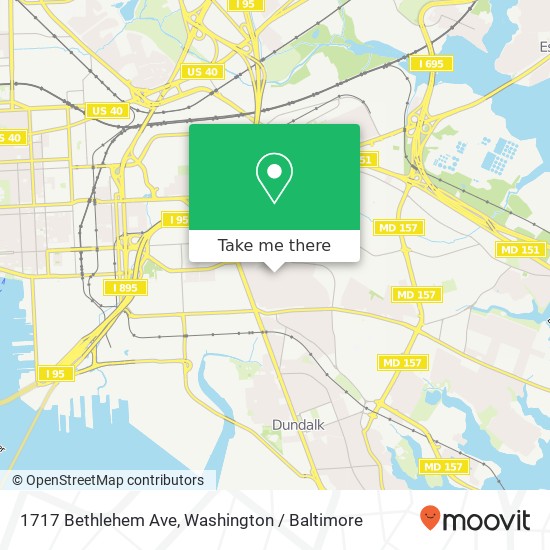 1717 Bethlehem Ave, Dundalk, MD 21222 map