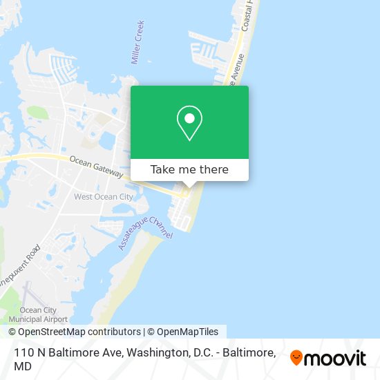 Mapa de 110 N Baltimore Ave