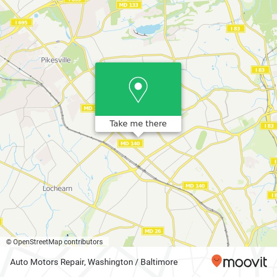 Auto Motors Repair, Menlo Dr map