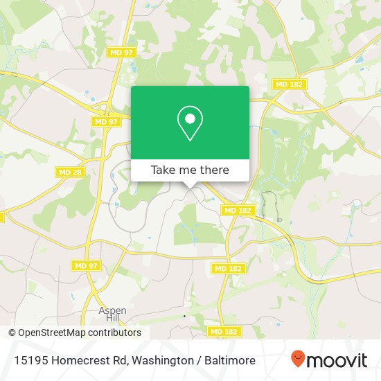 15195 Homecrest Rd, Silver Spring, MD 20906 map