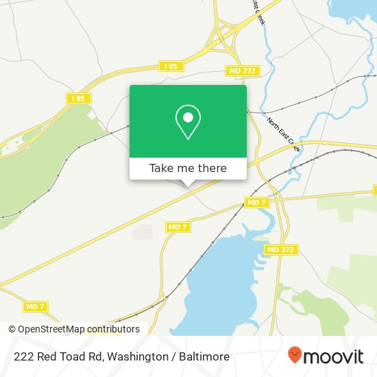 Mapa de 222 Red Toad Rd, North East, MD 21901