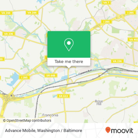 Mapa de Advance Mobile, 510 S Van Dorn St