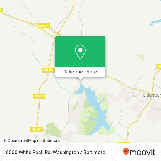 Mapa de 6000 White Rock Rd, Sykesville, MD 21784