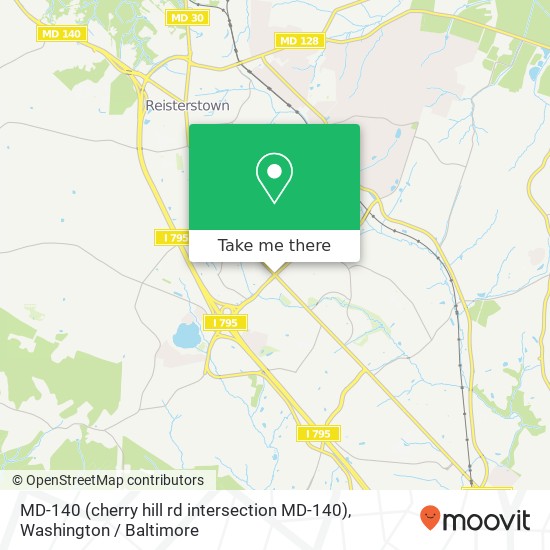 Mapa de MD-140 (cherry hill rd intersection MD-140), Reisterstown, MD 21136