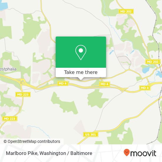 Mapa de Marlboro Pike, Upper Marlboro, MD 20772