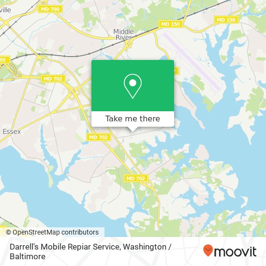 Mapa de Darrell's Mobile Repiar Service, 223 West Rd