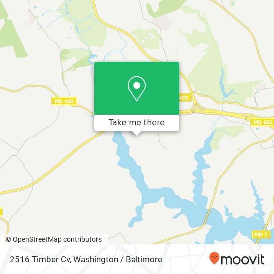 Mapa de 2516 Timber Cv, Annapolis, MD 21401