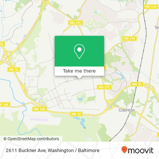 Mapa de 2611 Buckner Ave, Fort Meade, MD 20755