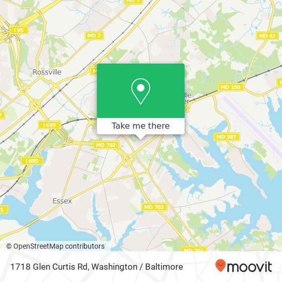 1718 Glen Curtis Rd, Essex, MD 21221 map