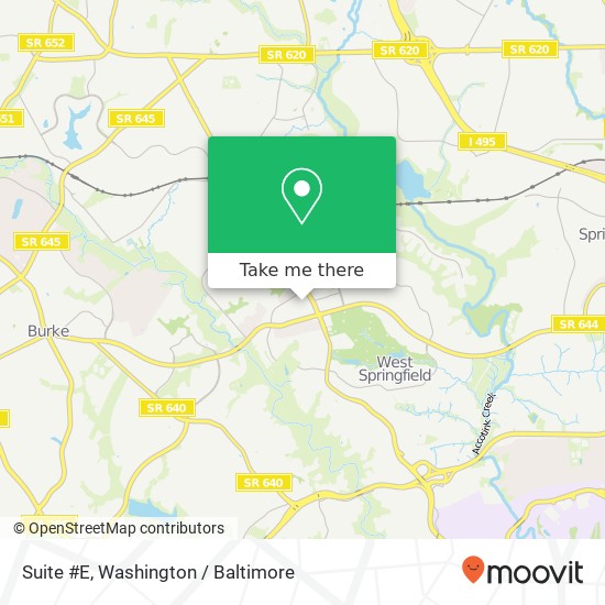 Suite #E, 6230 Rolling Rd Suite #E, West Springfield, VA 22152, USA map