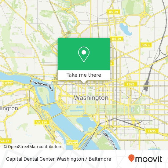 Mapa de Capital Dental Center, 1712 Eye St NW