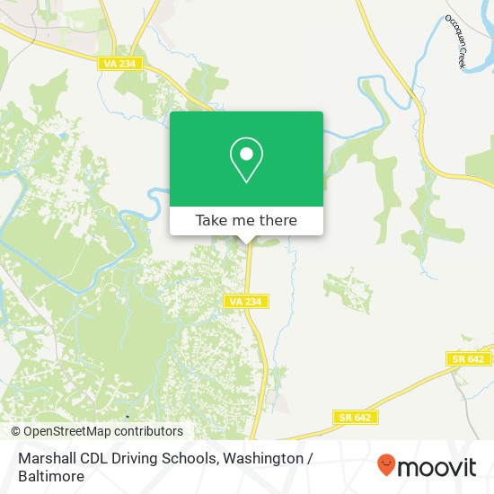 Mapa de Marshall CDL Driving Schools, 12204 Dumfries Rd