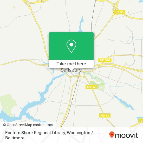 Mapa de Eastern Shore Regional Library