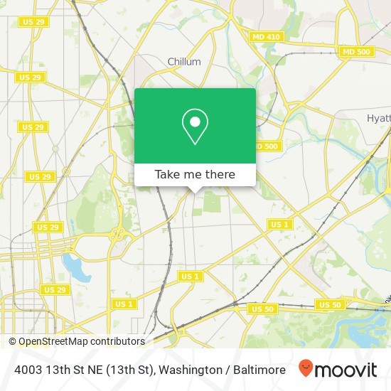 4003 13th St NE (13th St), Washington, DC 20017 map
