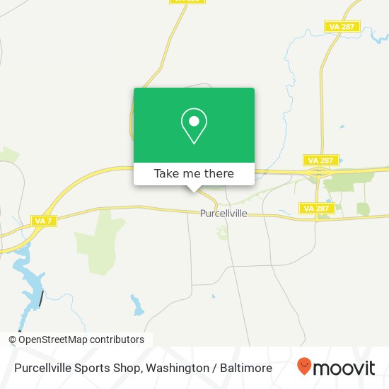 Mapa de Purcellville Sports Shop, 403 Leeds Ridge Ct