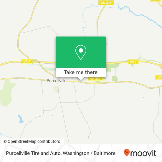 Mapa de Purcellville Tire and Auto, 901 E Main St