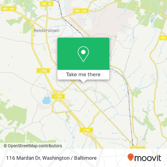116 Mardan Dr, Reisterstown, MD 21136 map