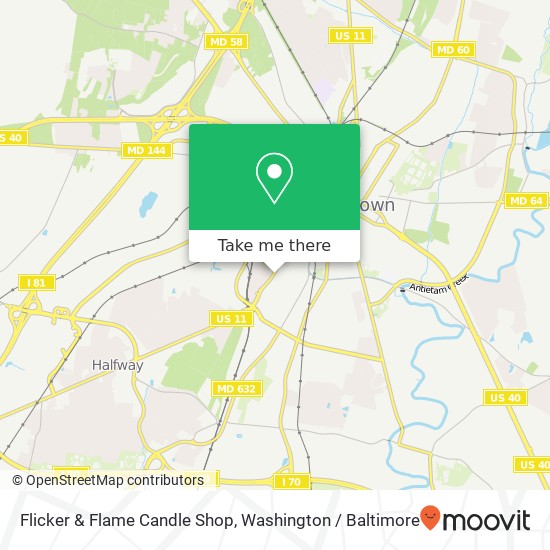 Mapa de Flicker & Flame Candle Shop, 662 Virginia Ave