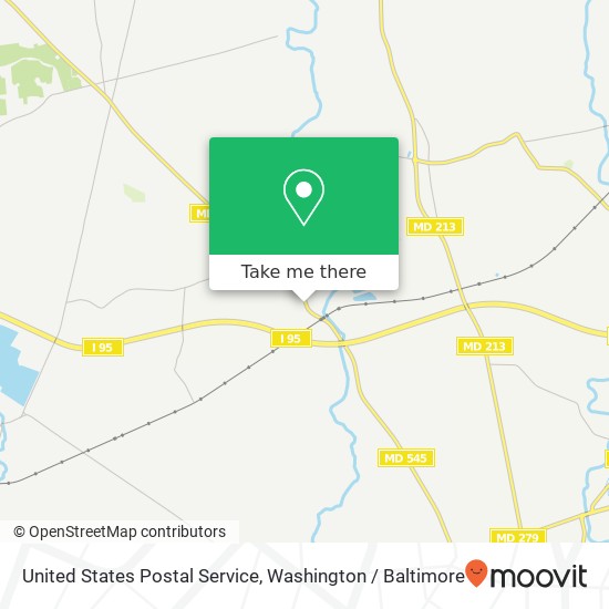 United States Postal Service, 1379 Blue Ball Rd map