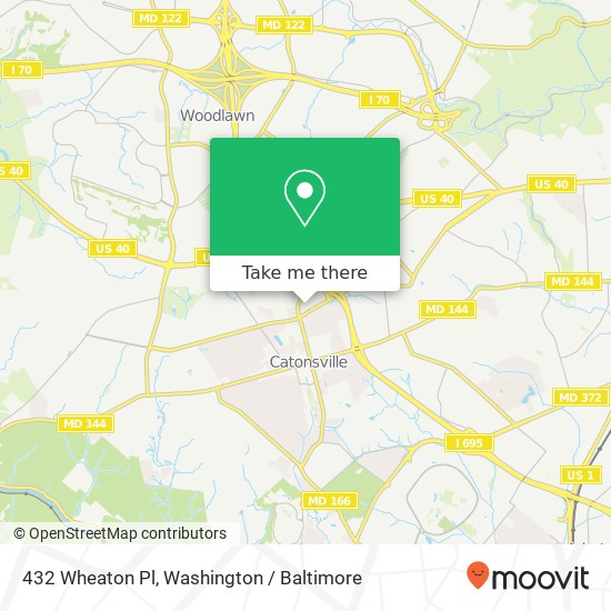 432 Wheaton Pl, Catonsville, MD 21228 map