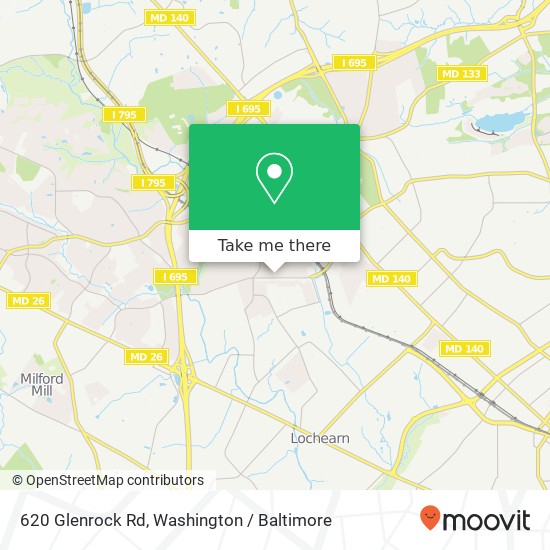 620 Glenrock Rd, Pikesville, MD 21208 map