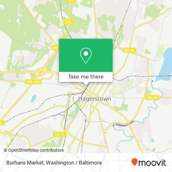 Mapa de Burhans Market, 152 N Burhans Blvd