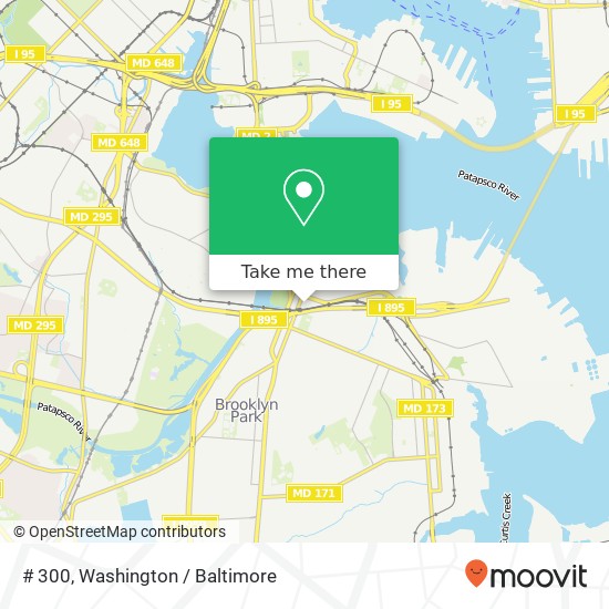 Mapa de # 300, 1615, 3430 2nd St # 300, Brooklyn, MD 21225, United States