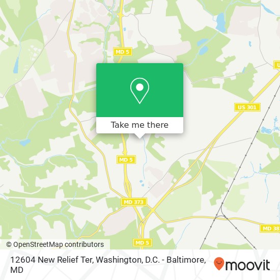 12604 New Relief Ter, Brandywine, MD 20613 map