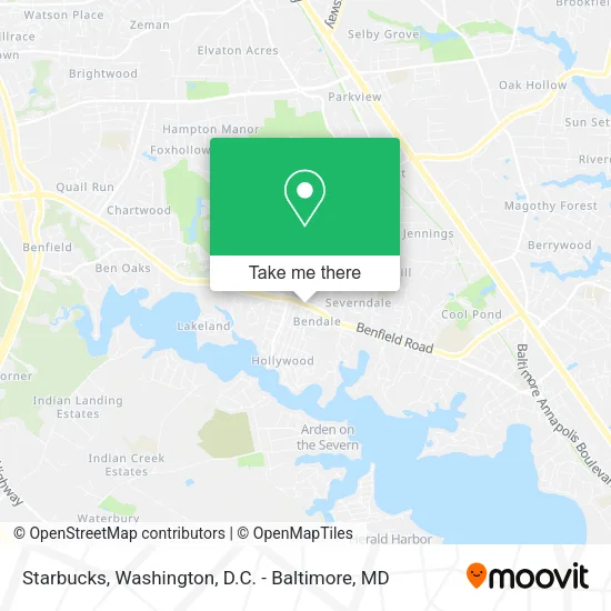 Starbucks, 540 Benfield Rd map