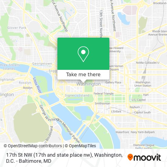 17th St NW (17th and state place nw) map