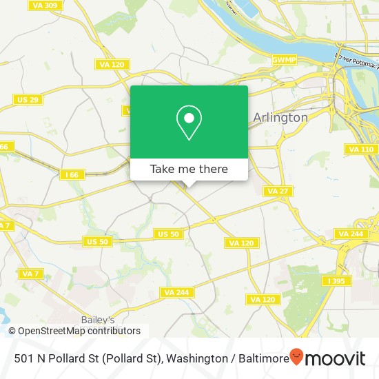 501 N Pollard St (Pollard St), Arlington, VA 22203 map