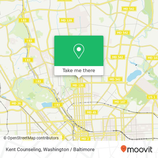 Kent Counseling, 3405 Greenway map