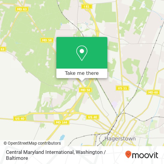 Central Maryland International, 12835 Salem Ave map