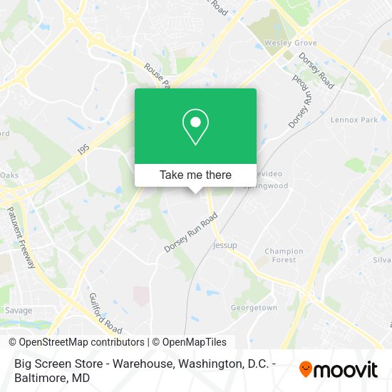 Big Screen Store - Warehouse map